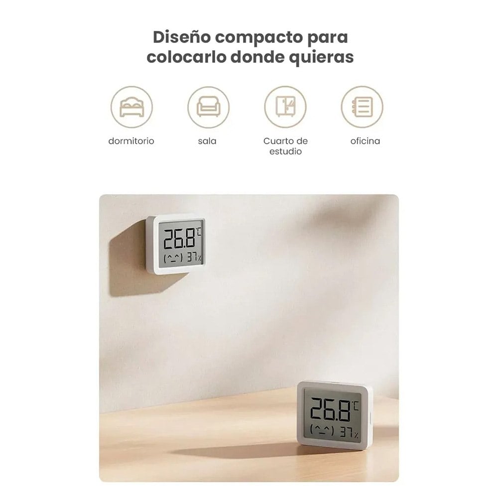 TERMOHIGRÓMETRO INTELIGENTE XIAOMI MI TEMPERATURE AND HUMIDITY MONITOR 3 MINI SANTOFA ELECTRONICS S2126 - 7