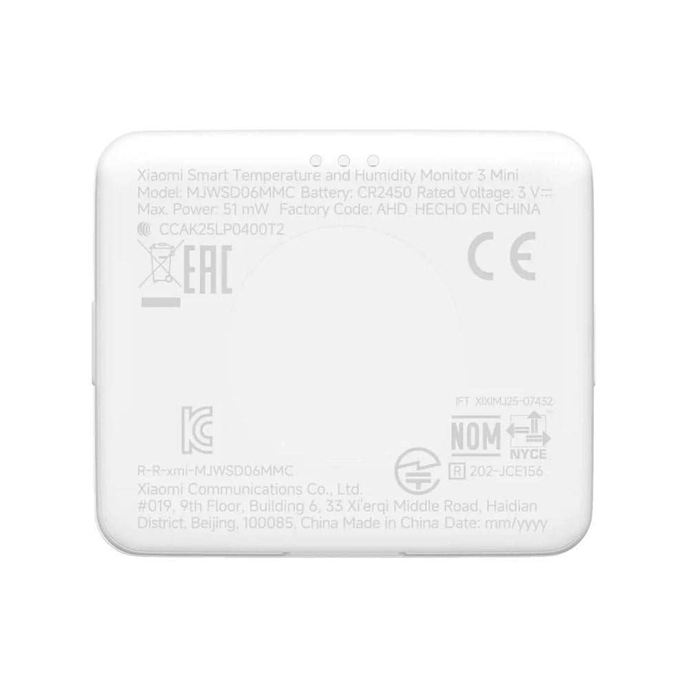 TERMOHIGRÓMETRO INTELIGENTE XIAOMI MI TEMPERATURE AND HUMIDITY MONITOR 3 MINI SANTOFA ELECTRONICS S2126 - 9