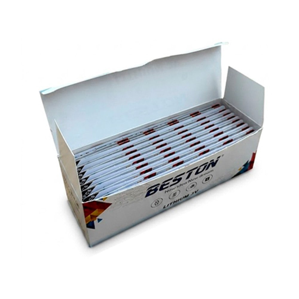 CAJA DE PILAS DE LITIO 3V BESTON CR2032 100 UNIDADES PILA TIPO BOTON SANTOFA ELECTRONICS S2116 - 3