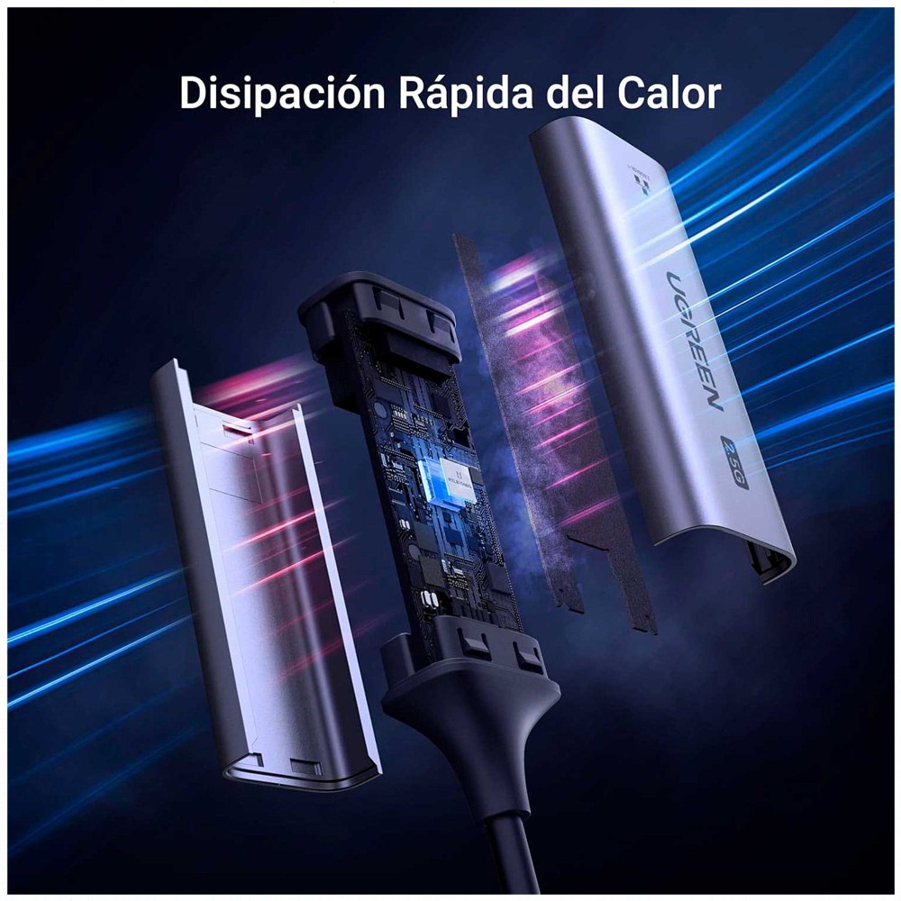 ADAPTADOR DE RED USB-C A ETHERNET RJ45 2.5G UGREEN DE ALTA VELOCIDAD SANTOFA ELECTRONICS S2127 - 10