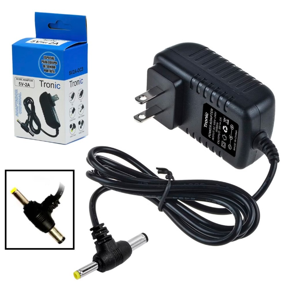 ADAPTADOR DE CORRIENTE 5V 2A TRONIC VOLTAJE REGULADO CON DOBLE PUNTA (MODELO 5V2A-DC3) SANTOFA ELECTRONICS S2133 - 3