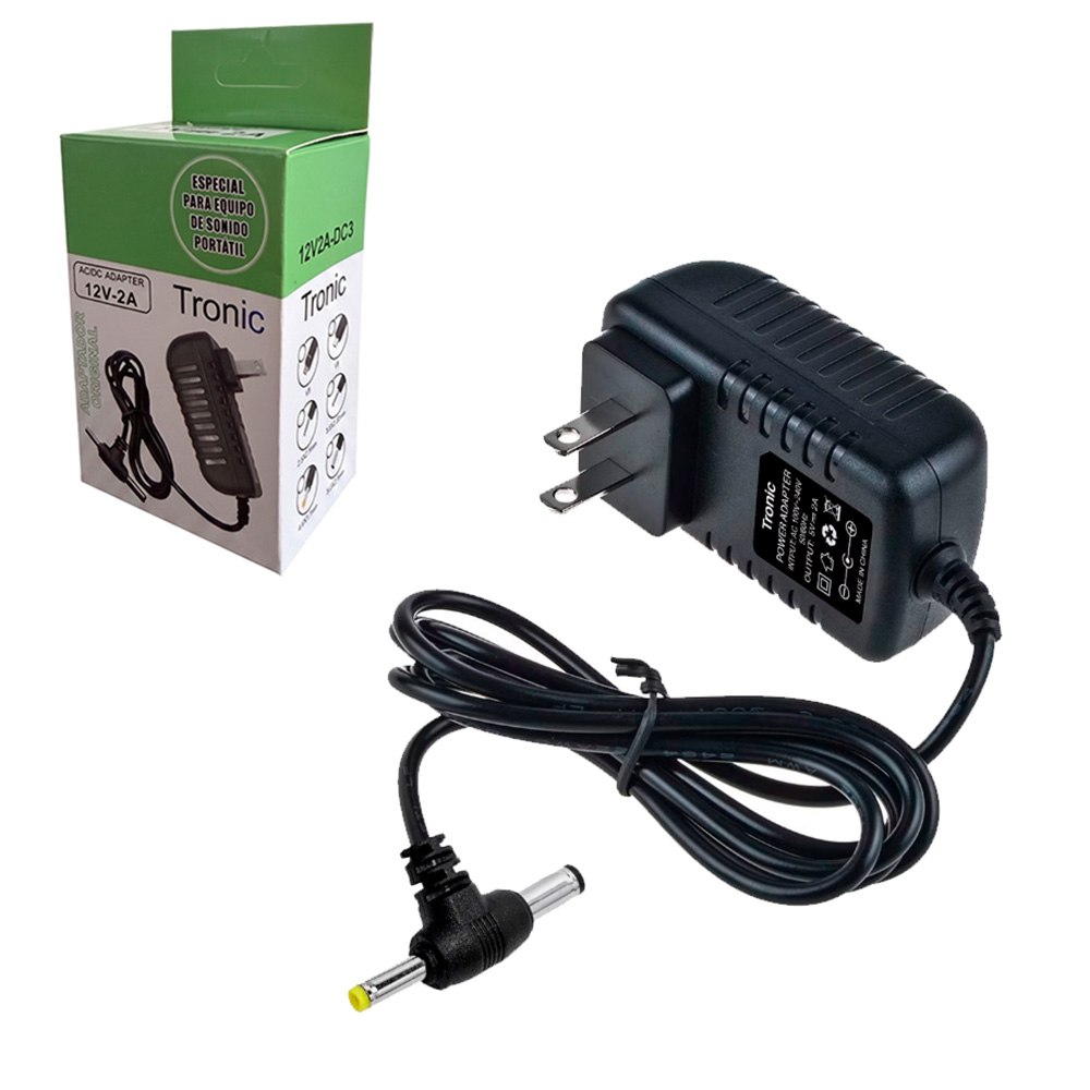 ADAPTADOR DE CORRIENTE 12V 2A TRONIC VOLTAJE REGULADO CON DOBLE PUNTA (MODELO 12V2A-DC3) S2134 - 4