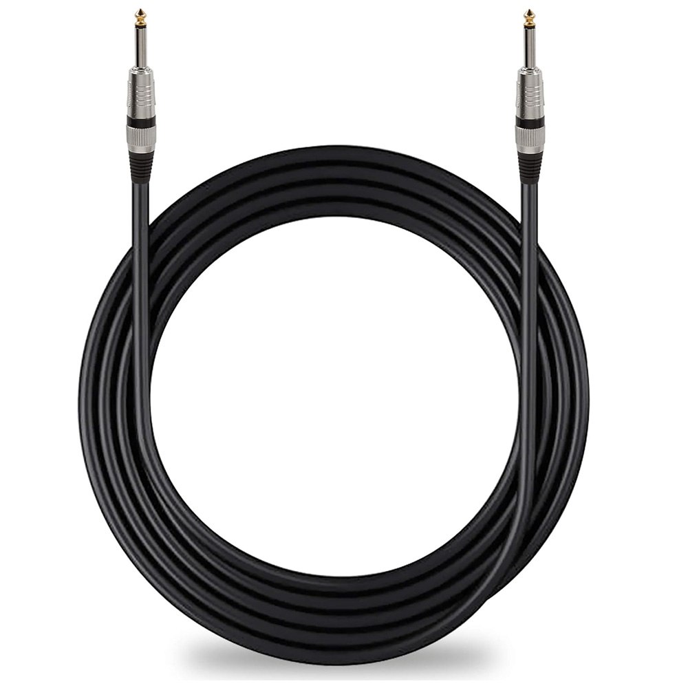 CABLE DE AUDIO PROFESIONAL PLUG 6.35MM A PLUG 6.35MM DE ALTA FIDELIDAD 5 METROS SANTOFA ELECTRONICS S2143 - 3