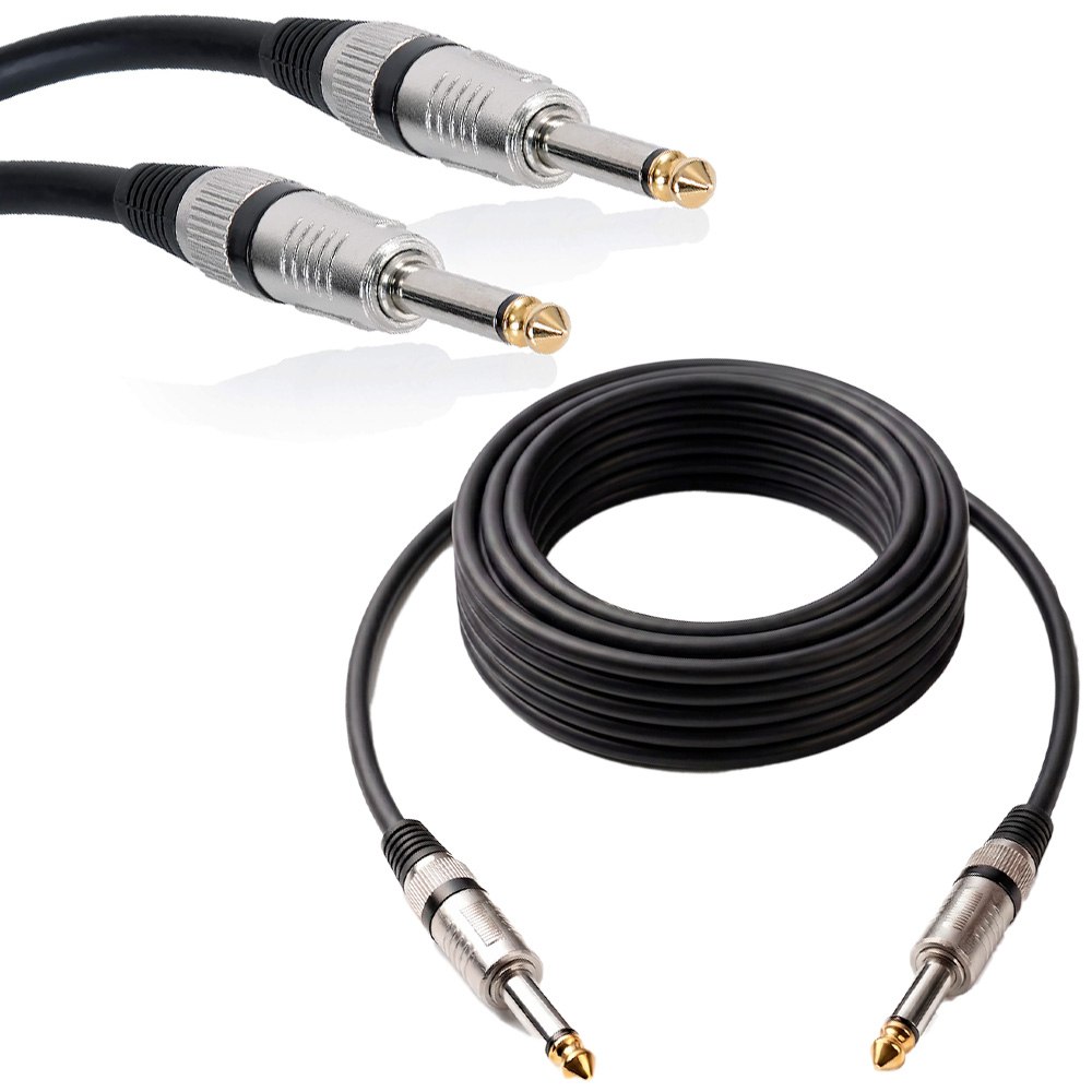 CABLE DE AUDIO PROFESIONAL PLUG 6.35MM A PLUG 6.35MM DE ALTA FIDELIDAD 5 METROS SANTOFA ELECTRONICS S2143 - 8