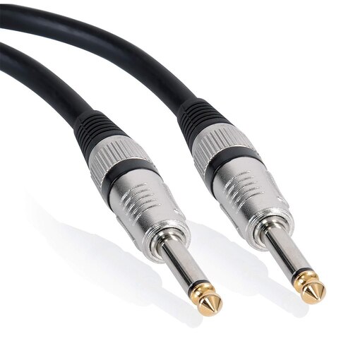 CABLE DE AUDIO PROFESIONAL PLUG 6.35MM A PLUG 6.35MM DE ALTA FIDELIDAD 10 METROS SANTOFA ELECTRONICS S2144 - 2