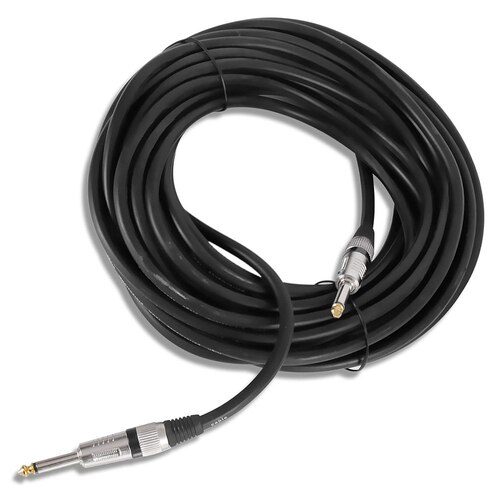 CABLE DE AUDIO PROFESIONAL PLUG 6.35MM A PLUG 6.35MM DE ALTA FIDELIDAD 10 METROS SANTOFA ELECTRONICS S2144 - 3