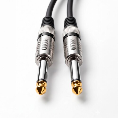 CABLE DE AUDIO PROFESIONAL PLUG 6.35MM A PLUG 6.35MM DE ALTA FIDELIDAD 15 METROS SANTOFA ELECTRONICS S2145 - 1