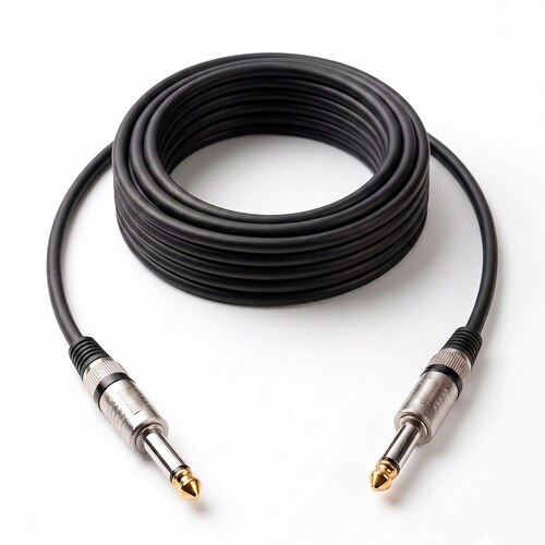CABLE DE AUDIO PROFESIONAL PLUG 6.35MM A PLUG 6.35MM DE ALTA FIDELIDAD 15 METROS SANTOFA ELECTRONICS S2145 - 2