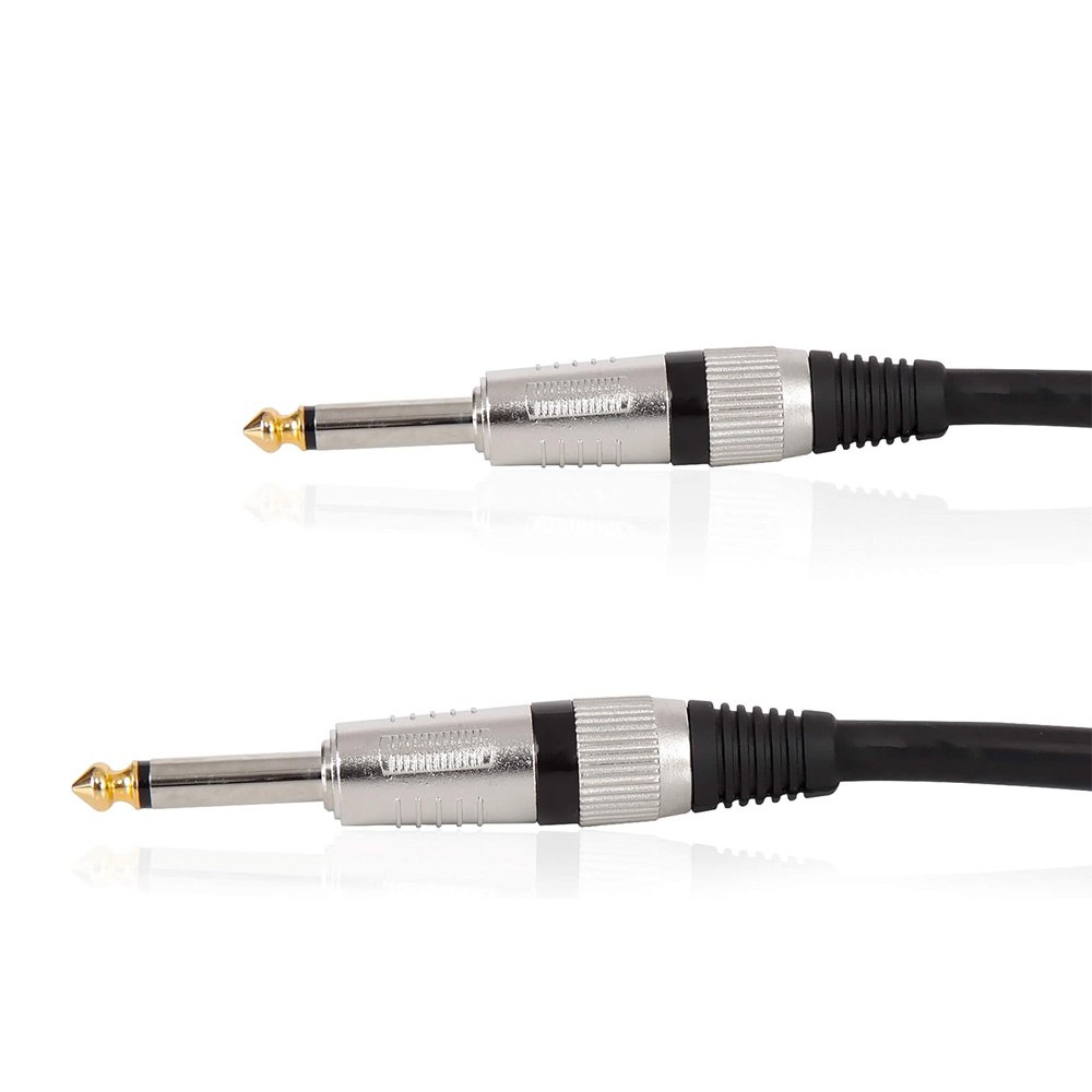 CABLE DE AUDIO PROFESIONAL PLUG 6.35MM A PLUG 6.35MM DE ALTA FIDELIDAD 15 METROS SANTOFA ELECTRONICS S2145 - 6