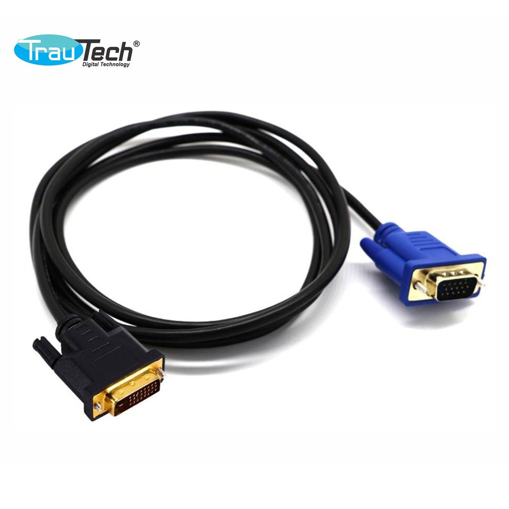 CABLE CONVERTIDOR DE VIDEO DVI 24+5 A VGA TRAUTECH 1.80 METROS SANTOFA ELECTRONICS S2149 - 2