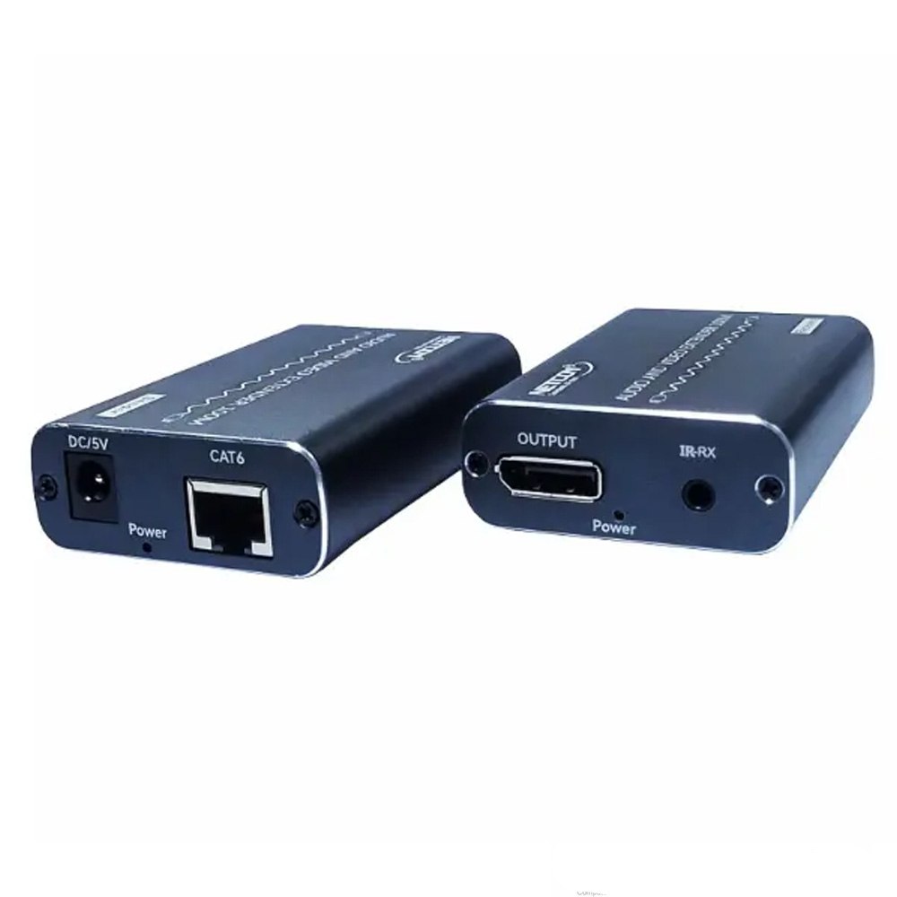 EXTENDER DISPLAYPORT 4K A 100 METROS NETCOM VÍA UTP RJ45 AUDIO Y VIDEO (PE-ED0100)  SANTOFA ELECTRONICS S2150 - 2