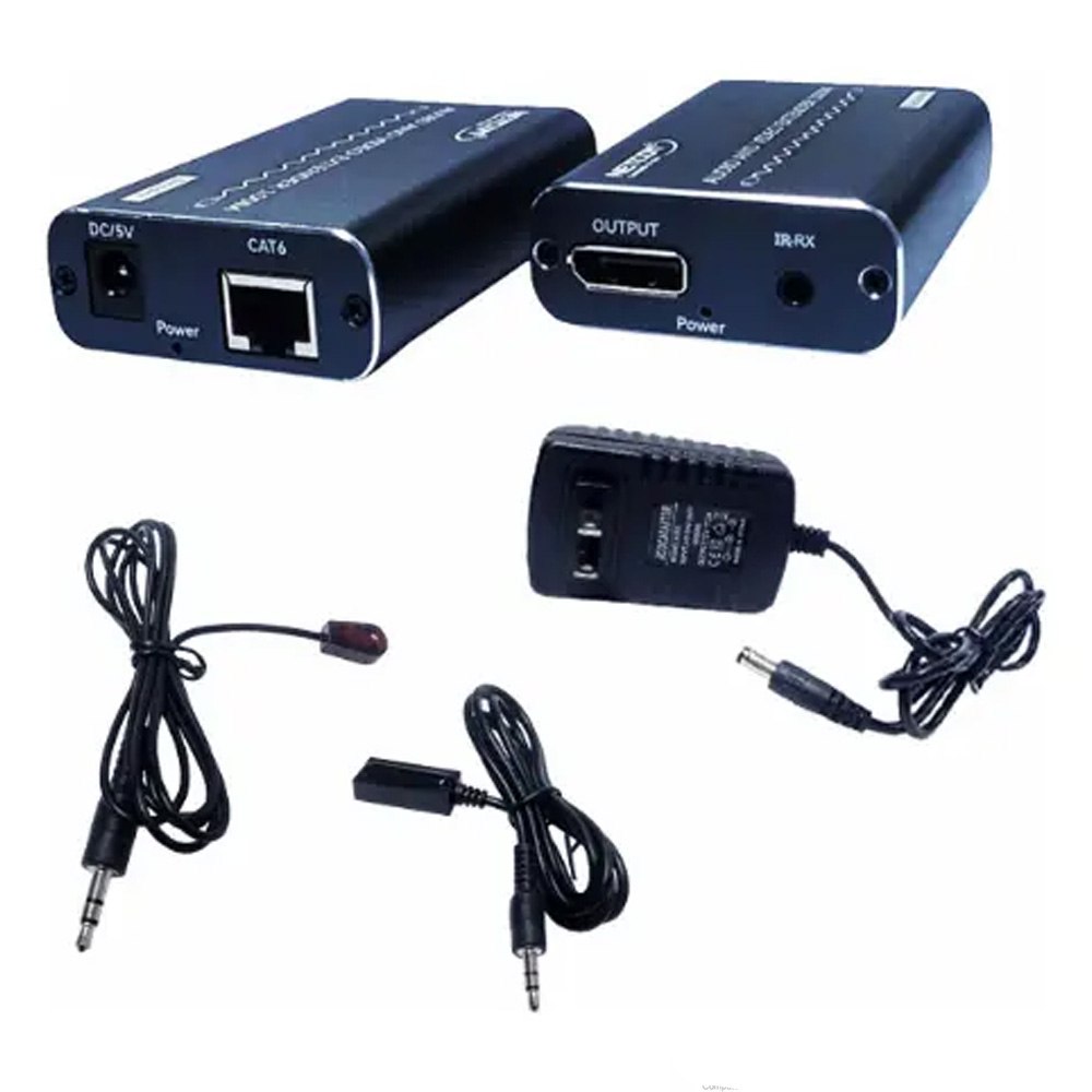 EXTENDER DISPLAYPORT 4K A 100 METROS NETCOM VÍA UTP RJ45 AUDIO Y VIDEO (PE-ED0100)  SANTOFA ELECTRONICS S2150 - 3