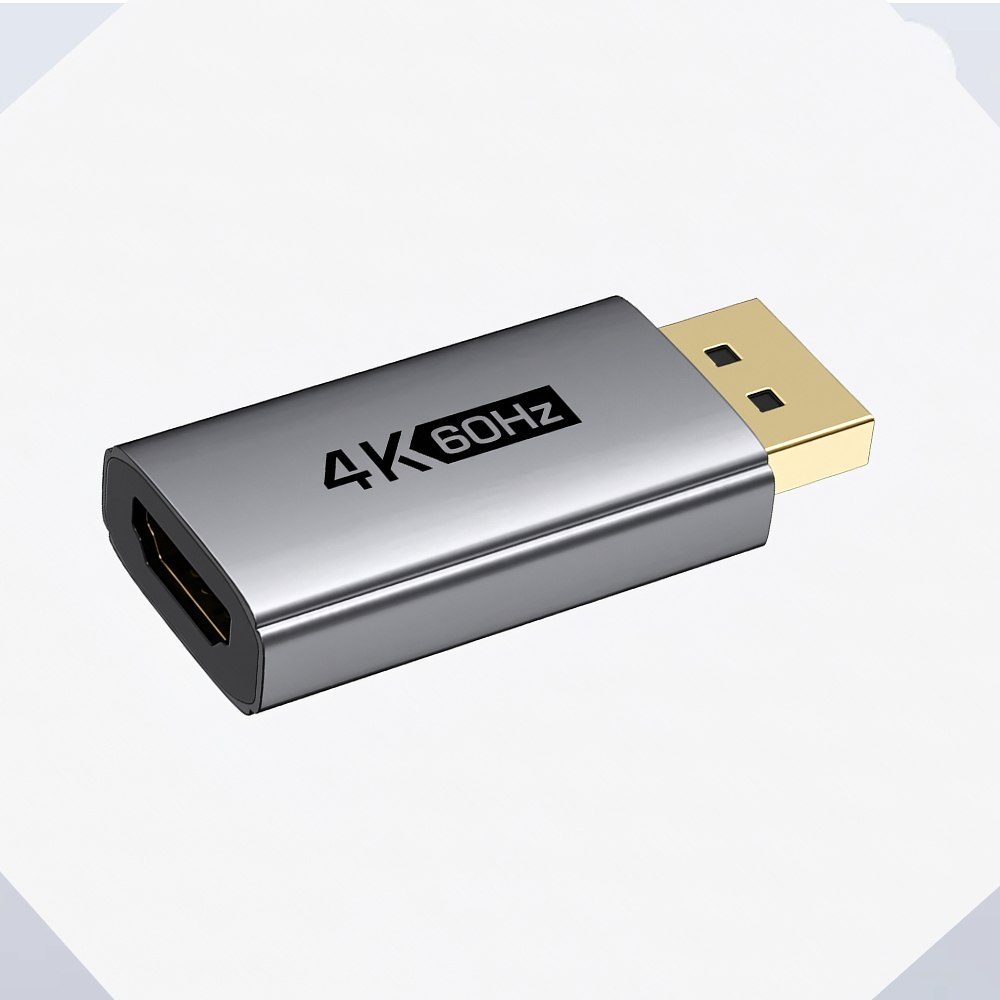ADAPTADOR DISPLAYPORT MACHO A HDMI HEMBRA 4K A 60HZ CABLETIME DE ALUMINIO SANTOFA ELECTRONICS S2170 - 6
