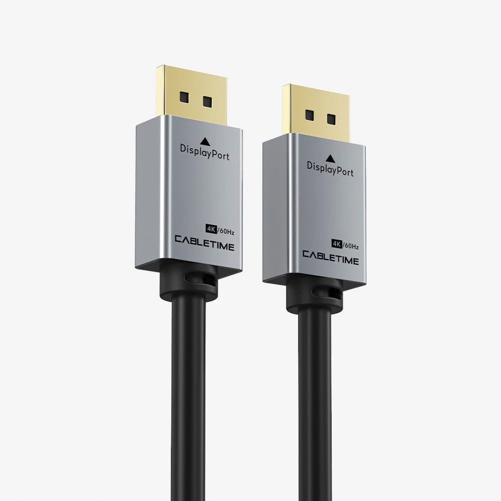 CABLE DISPLAYPORT A DISPLAYPORT 1.2 PREMIUM 4K 60HZ CABLETIME 3 METROS SANTOFA ELECTRONICS S2172 - 1