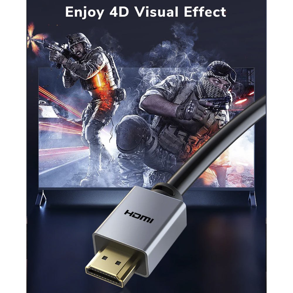 CABLE HDMI 2.0 PREMIUM 4K A 60HZ 18GBPS CABLETIME DE ALTA VELOCIDAD 1 METRO SANTOFA ELECTRONICS S2176 - 4