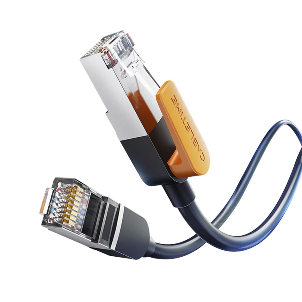 CABLE DE RED ETHERNET CAT 6 FTP 1000MBPS 250MHZ BLINDADO 5 METROS CABLETIME CN61P SANTOFA ELECTRONICS S2186 - 3