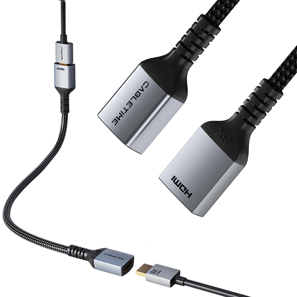 EXTENSOR HDMI 2.1 HEMBRA A HEMBRA 8K 60HZ 48GBPS 0.5 METROS CABLETIME CH18E SANTOFA ELECTRONICS S2177 - 2
