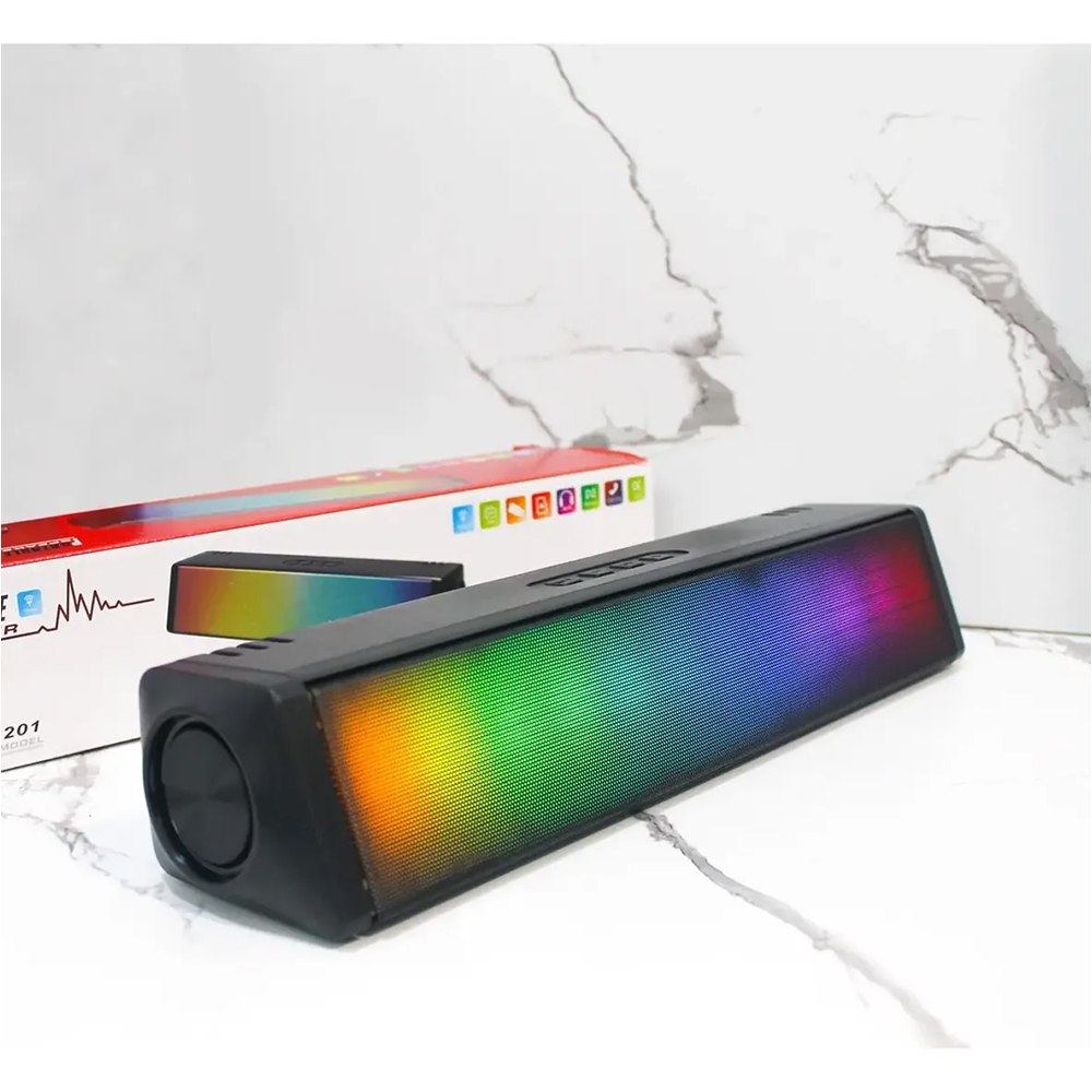 PARLANTE PORTÁTIL BLUETOOTH SOUNDBAR 10W CON LUCES RGB Y FUNCIÓN TWS SANTOFA ELECTRONICS S2157 - 5