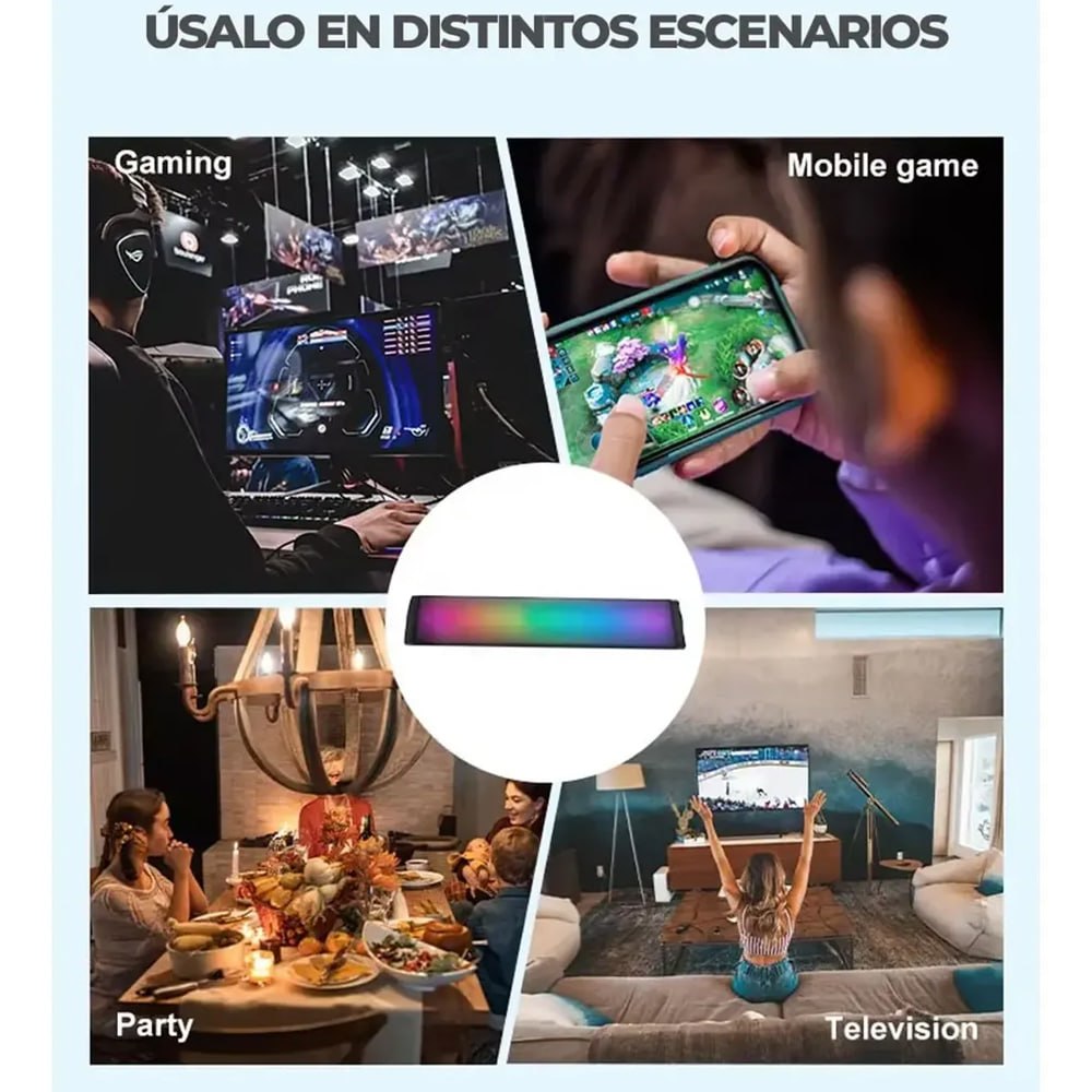PARLANTE PORTÁTIL BLUETOOTH SOUNDBAR 10W CON LUCES RGB Y FUNCIÓN TWS SANTOFA ELECTRONICS S2157 - 9