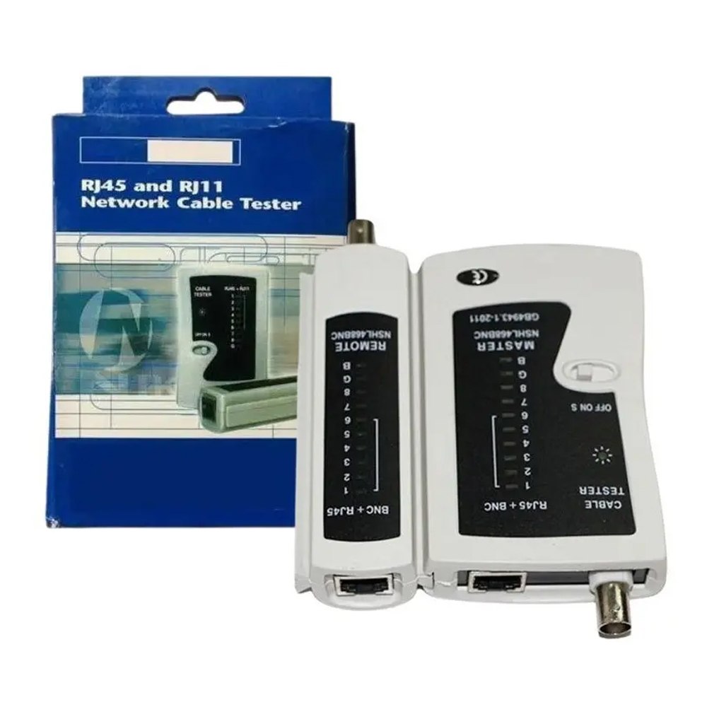 TESTER PROBADOR DE CABLE DE RED LAN Y TELÉFONO RJ45 Y RJ11 TESTEADOR SANTOFA ELECTRONICS S2158 - 2