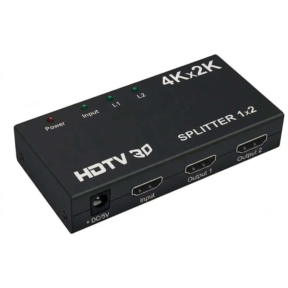 SPLITTER HDMI 1X2 PUERTOS ULTRA HD 4K X 2K CON SOPORTE 3D SANTOFA ELECTRONICS S2164 - 1