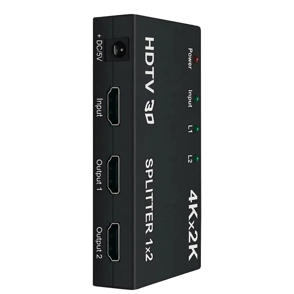 SPLITTER HDMI 1X2 PUERTOS ULTRA HD 4K X 2K CON SOPORTE 3D SANTOFA ELECTRONICS S2164 - 4
