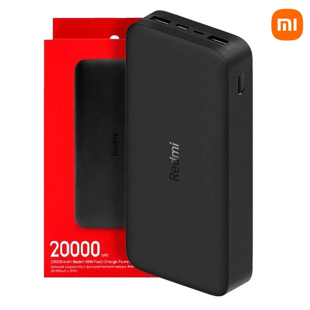 CARGADOR BATERÍA PORTÁTIL POWER BANK XIAOMI REDMI 20000 MAH 18W NEGRO SANTOFA ELECTRONICS S2193 - 3