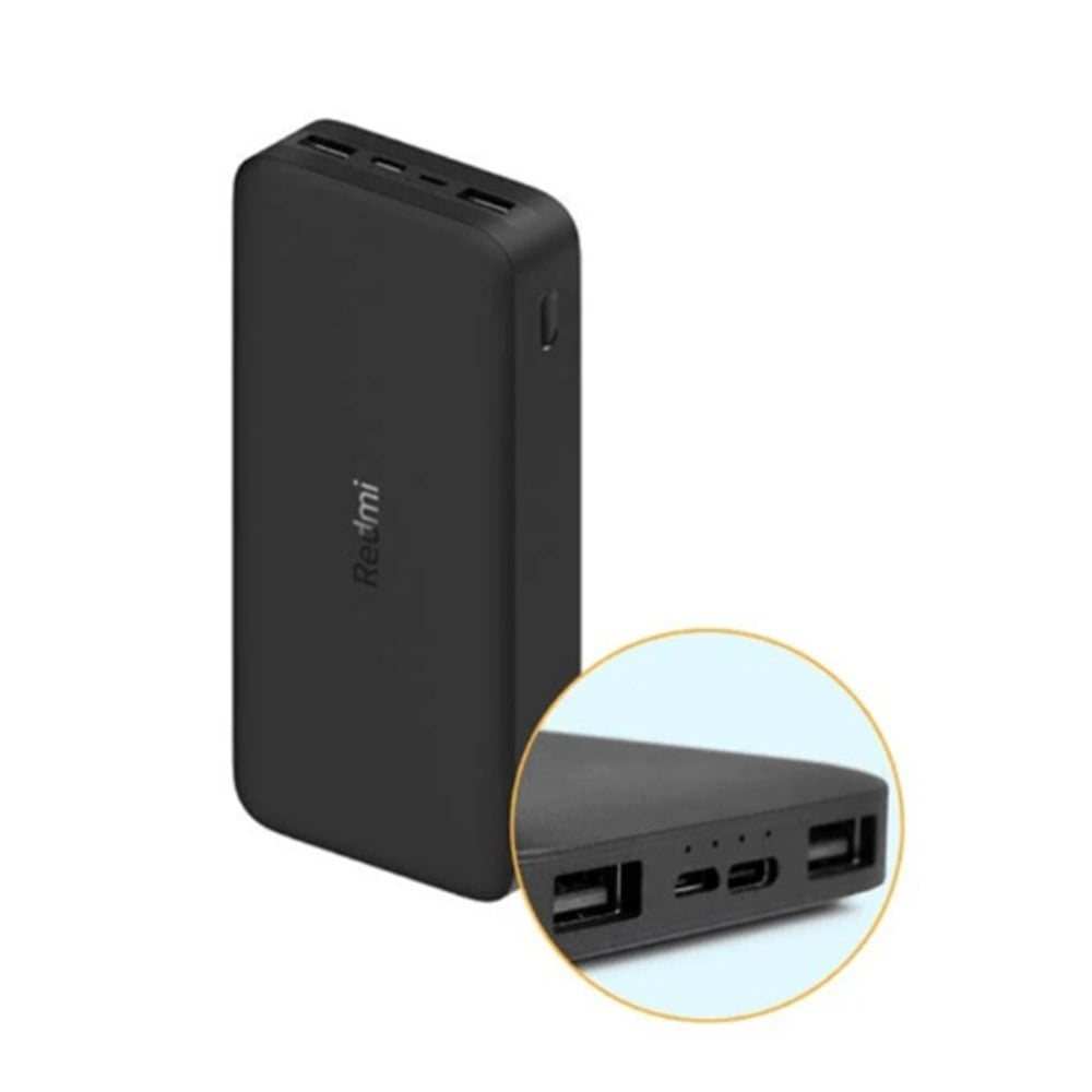 CARGADOR BATERÍA PORTÁTIL POWER BANK XIAOMI REDMI 20000 MAH 18W NEGRO SANTOFA ELECTRONICS S2193 - 8