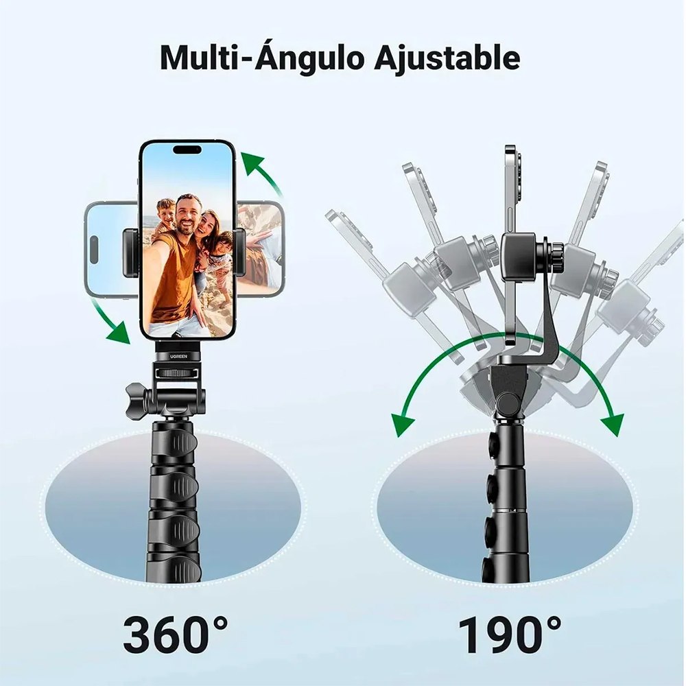 TRÍPODE SELFIE STICK BLUETOOTH UGREEN 1.7 METROS LP680 15609 SANTOFA ELECTRONICS S2203 - 4