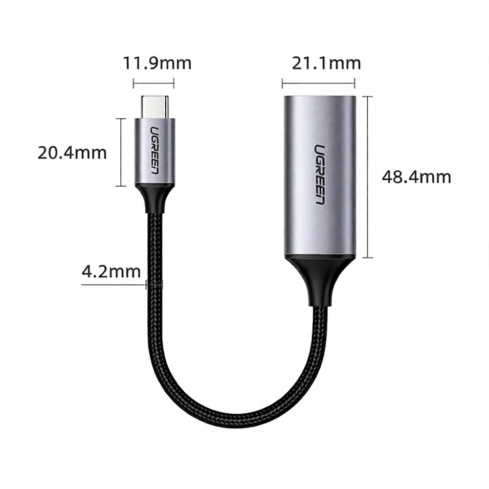 ADAPTADOR USB-C A HDMI UGREEN 4K@60HZ CM297 70444 SANTOFA ELECTRONICS S2204 - 3