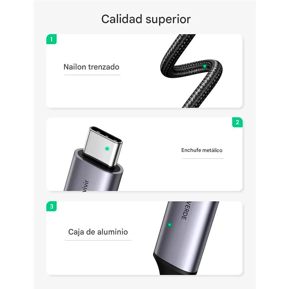 ADAPTADOR USB-C A HDMI UGREEN 4K@60HZ CM297 70444 SANTOFA ELECTRONICS S2204 - 7