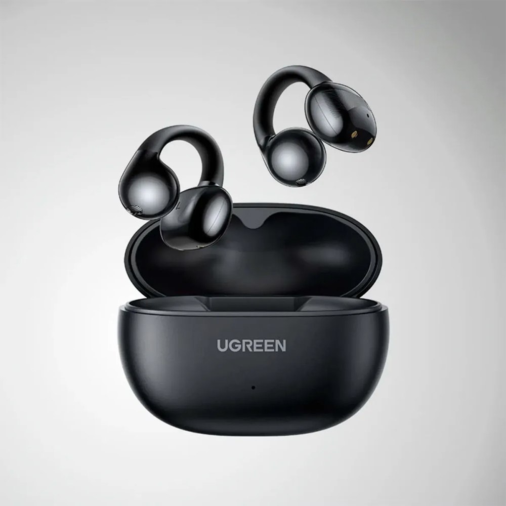 AUDÍFONOS INALÁMBRICOS OPEN-EAR UGREEN HITUNE S3 BLUETOOTH 5.4 CLIP-ON 30H NEGRO 45785 SANTOFA ELECTRONICS S2216 - 3
