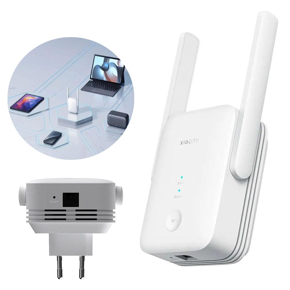 EXTENSOR DE RANGO WI-FI 6 XIAOMI AX1500 DOBLE BANDA EASYMESH GIGABIT APP MI HOME SANTOFA ELECTRONICS S2218 - 4