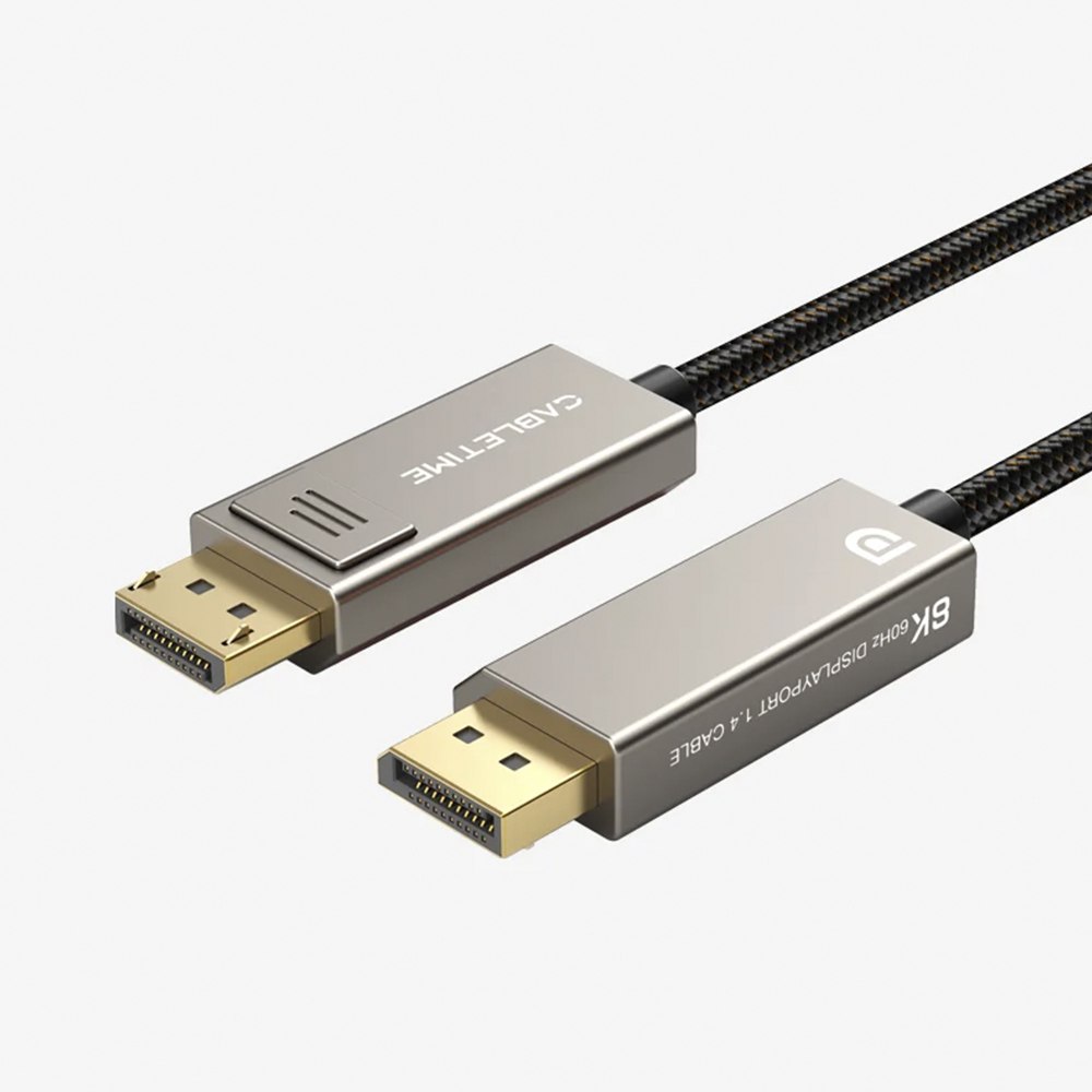 CABLE DISPLAYPORT 1.4 CABLETIME 8K 60HZ 4K 240HZ 3 METROS SANTOFA ELECTRONICS S2286 - 2