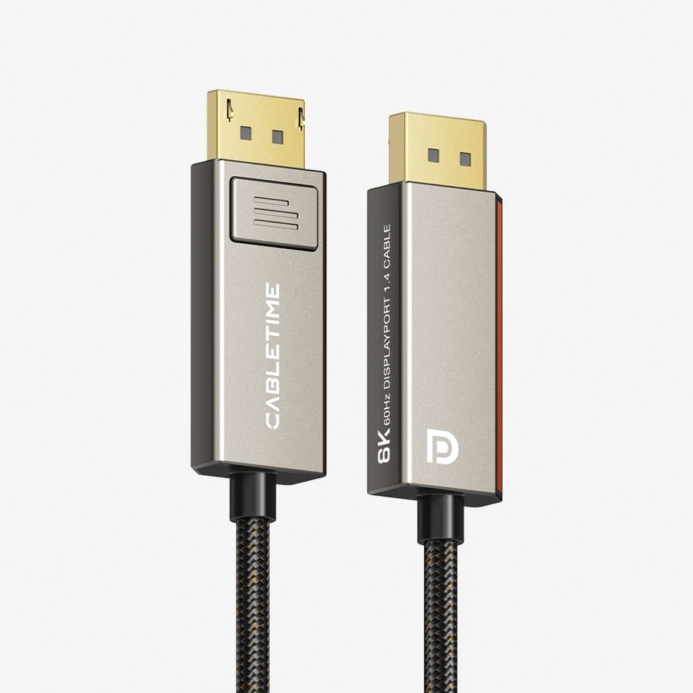 CABLE DISPLAYPORT 1.4 CABLETIME 8K 60HZ 4K 240HZ 2 METROS SANTOFA ELECTRONICS S2207 - 1