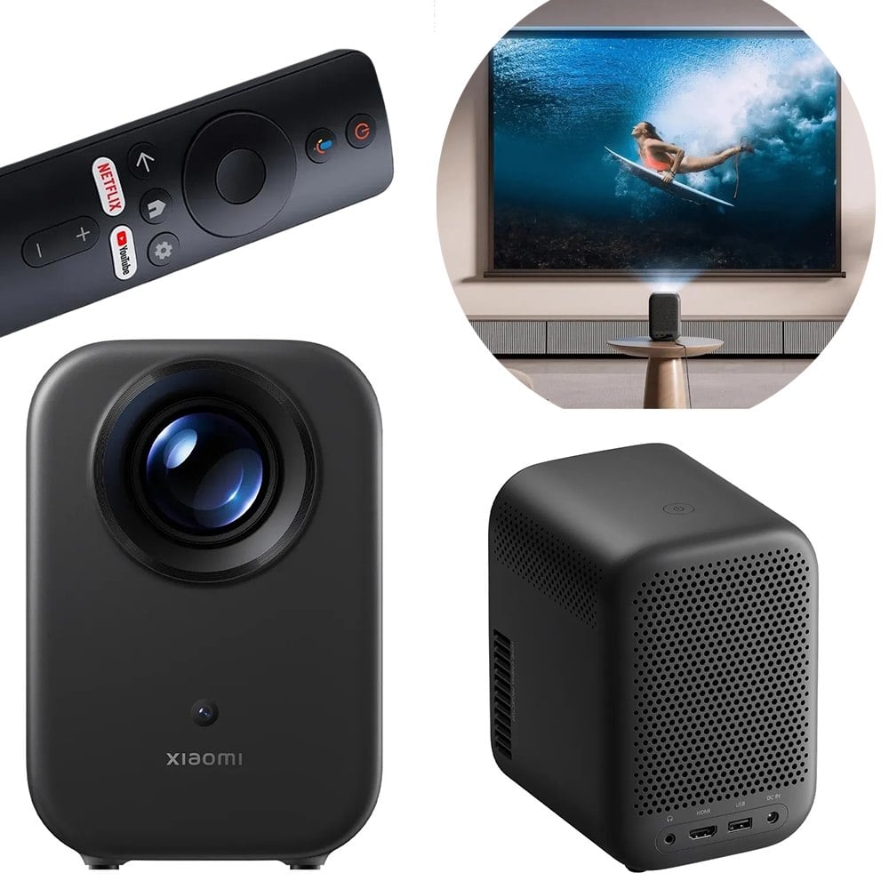 PROYECTOR INTELIGENTE XIAOMI MI SMART PROJECTOR L1 FULL HD 1080P GOOGLE TV DOLBY AUDIO 200 ISO NEGRO SANTOFA ELECTRONICS S2226 - 3