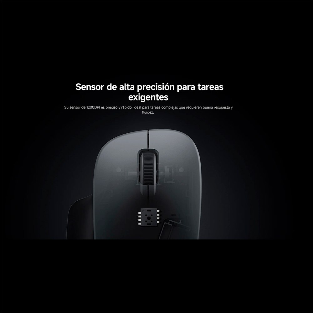 MOUSE INALÁMBRICO XIAOMI WIRELESS MOUSE COMFORT EDITION 2.4GHZ ERGONÓMICO NEGRO SANTOFA ELECTRONICS S2229 - 9