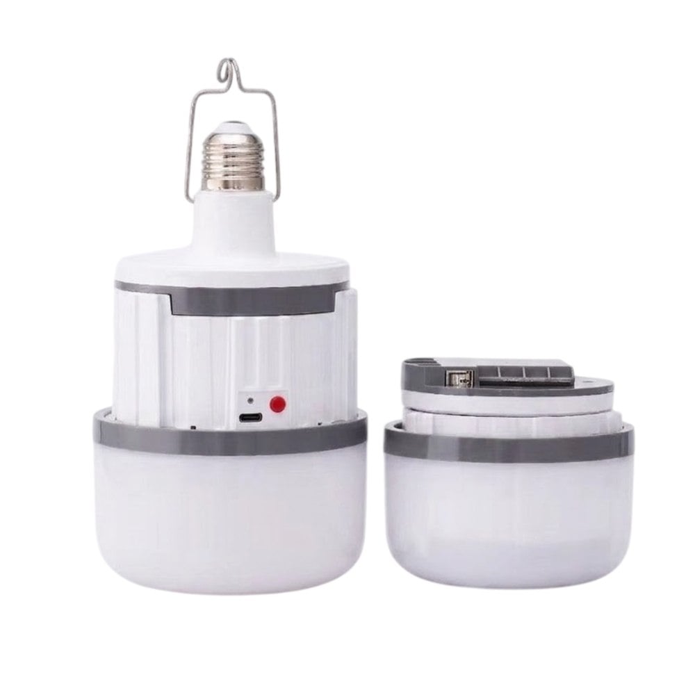 FOCO LÁMPARA LED DE EMERGENCIA RECARGABLE E27 3000MAH CON CONTROL REMOTO Y GANCHO SANTOFA ELCTRONICS S2244 - 1