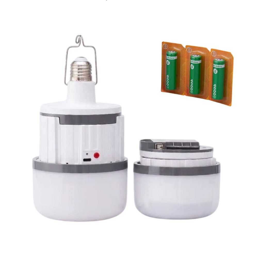 FOCO LÁMPARA LED DE EMERGENCIA RECARGABLE E27 3000MAH CON CONTROL REMOTO Y GANCHO SANTOFA ELCTRONICS S2244 - 6