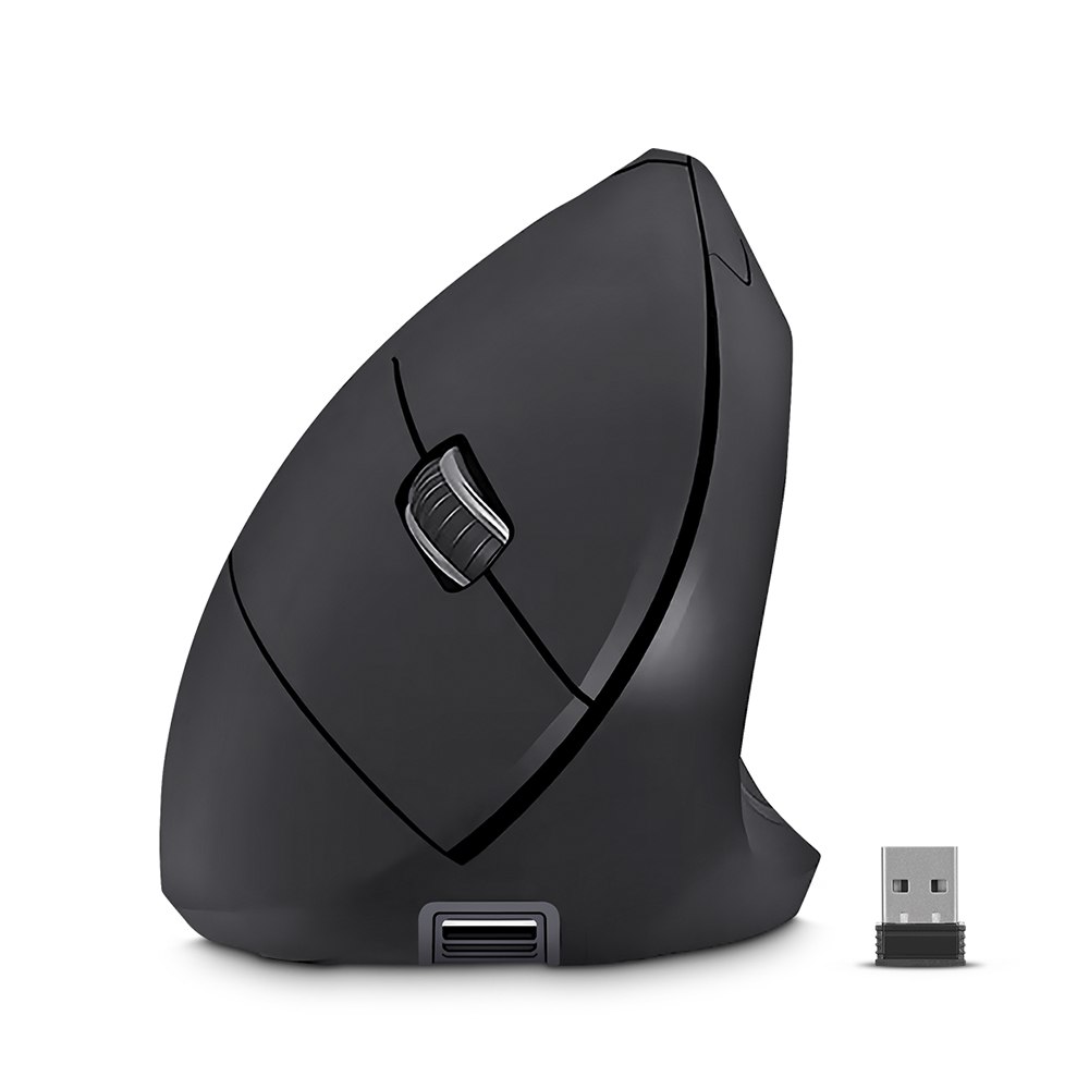 MOUSE VERTICAL INALÁMBRICO CYBERTEL VERTIKAL RECARGABLE USB-C RGB CLICK SILENCIOSO 1600DPI CYB M503RX SANTOFA ELECTRONICS S2246 - 4