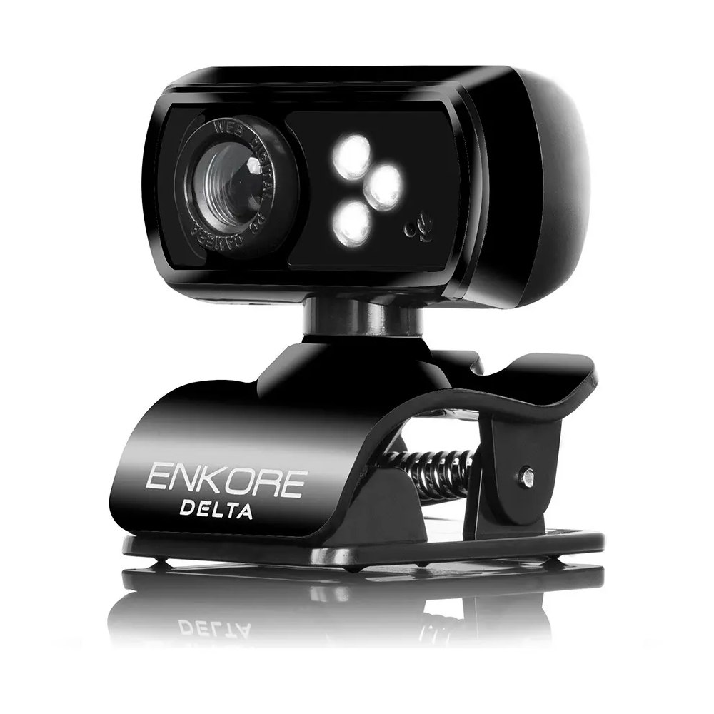 CÁMARA WEB FULL HD ENKORE DELTA+ ENC WC103 1080P 30FPS 3 LEDS MICRÓFONO USB PLUG Y PLAY SANTOFA ELECTRONICS S2249 - 3