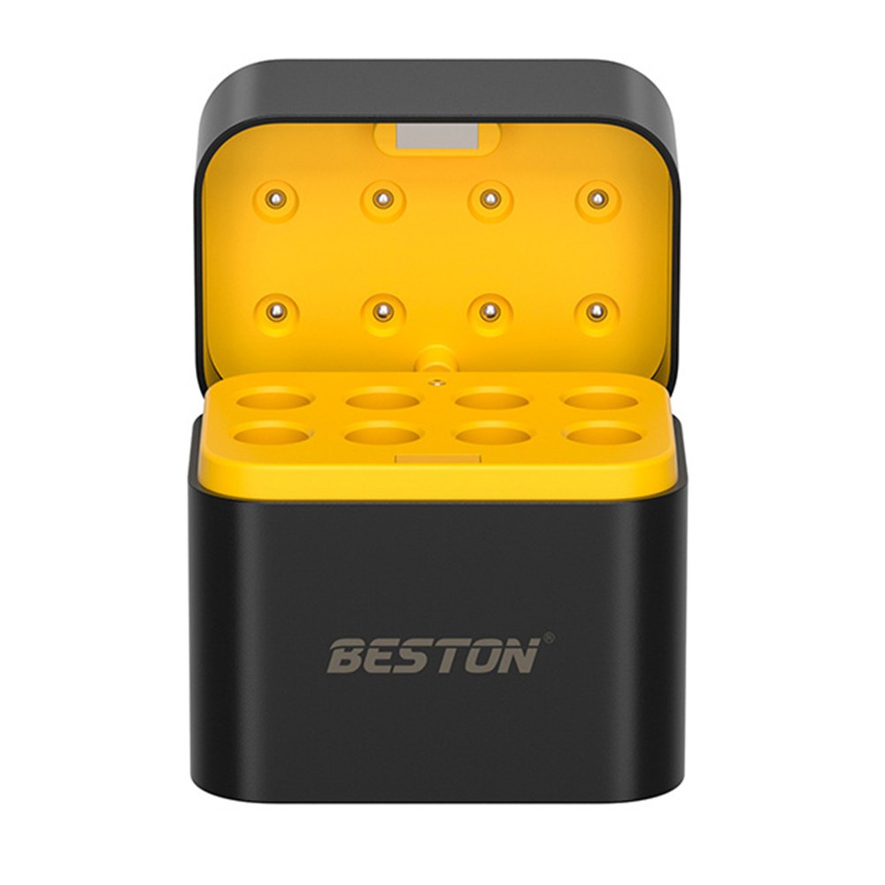 ESTUCHE CARGADOR INTELIGENTE BESTON PARA BATERÍAS AAA LITIO 1.5V 8 RANURAS USB-C – SANTOFA ELECTRONICS S2253 - 2