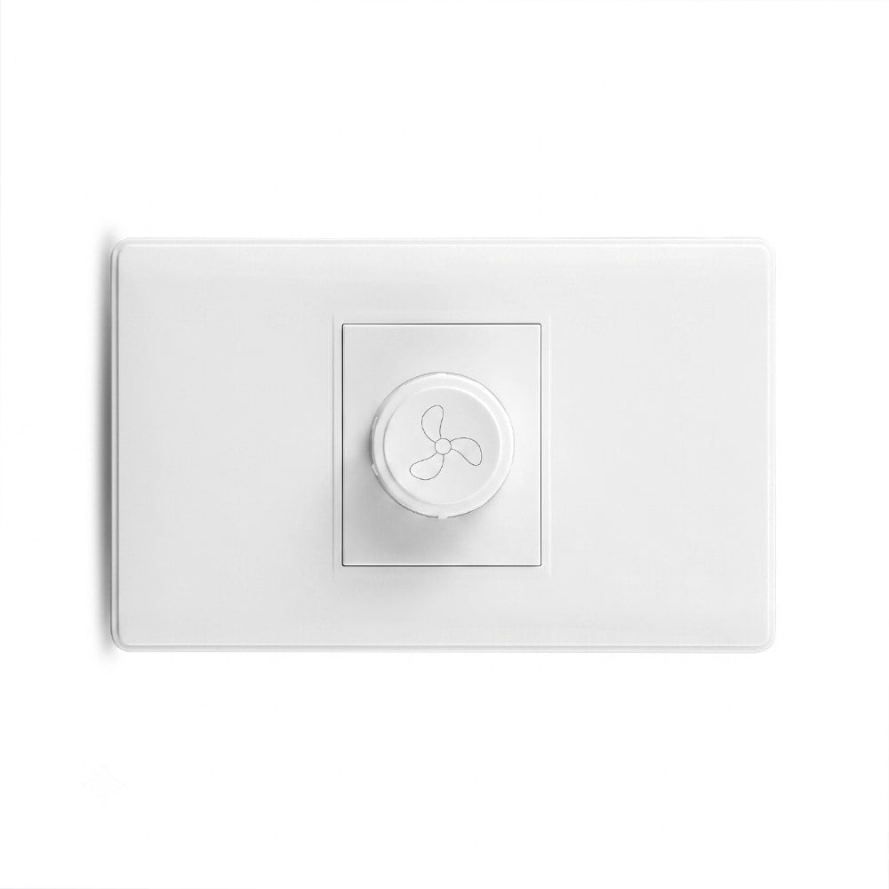 INTERRUPTOR REGULADOR DE VELOCIDAD PARA VENTILADOR DIMMER GIRATORIO 300W 250V BLANCO – SANTOFA ELECTRONICS S2255 - 1