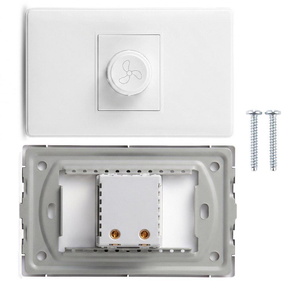 INTERRUPTOR REGULADOR DE VELOCIDAD PARA VENTILADOR DIMMER GIRATORIO 300W 250V BLANCO – SANTOFA ELECTRONICS S2255 - 3