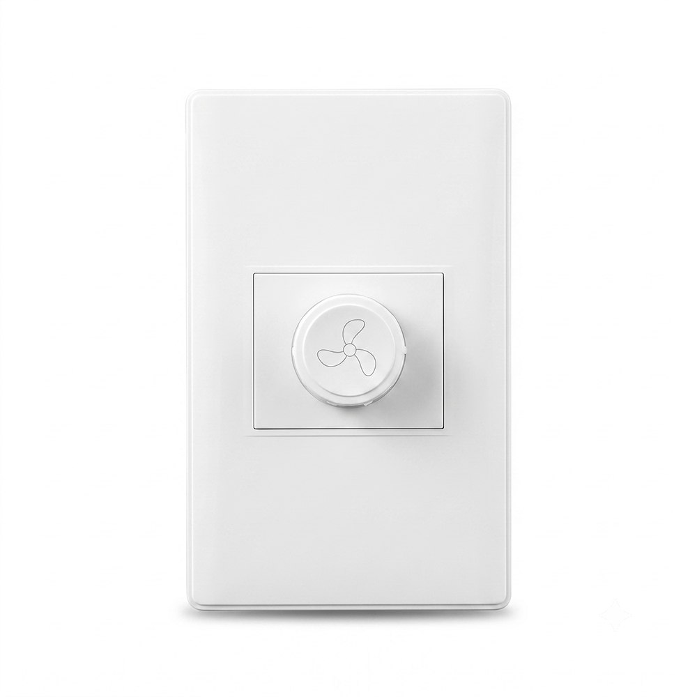 INTERRUPTOR REGULADOR DE VELOCIDAD PARA VENTILADOR DIMMER GIRATORIO 300W 250V BLANCO – SANTOFA ELECTRONICS S2255 - 6