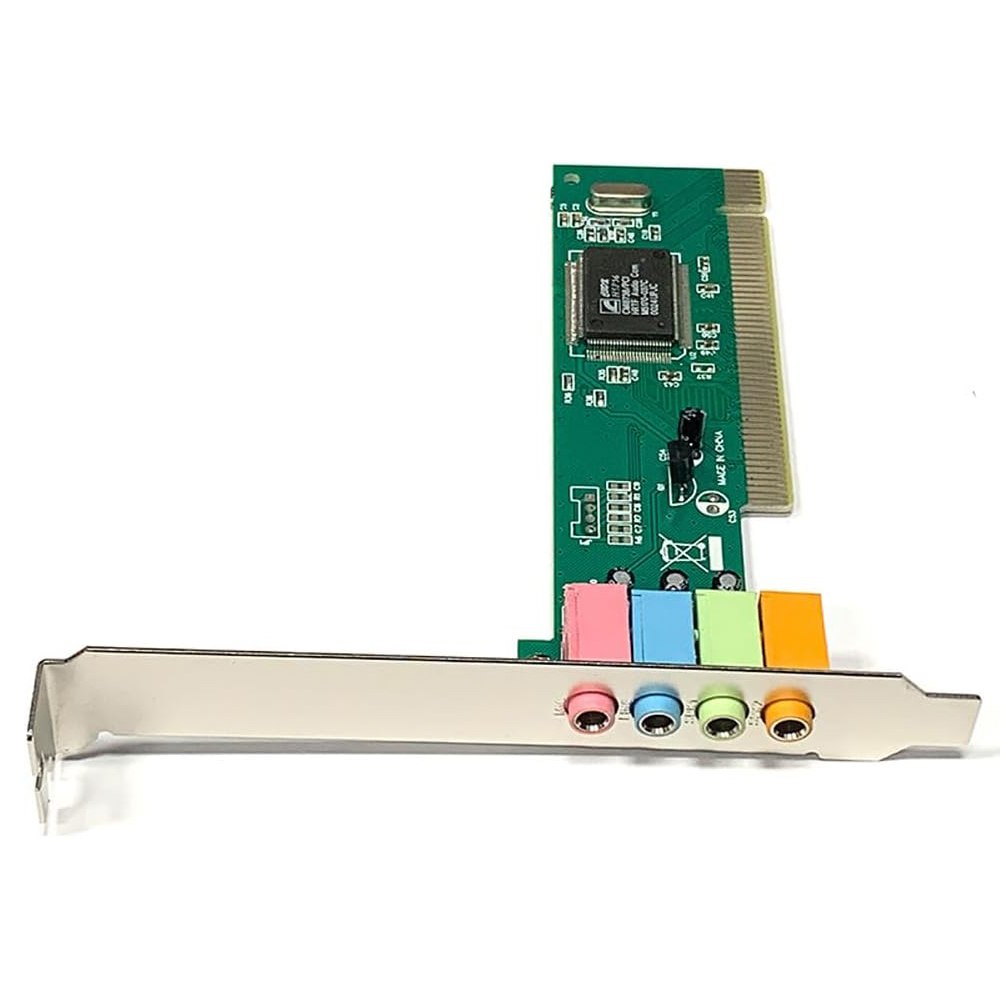 TARJETA DE SONIDO PCI CMI8738 4.1 CANALES 32 BITS JACK 3.5MM MIC LINE SPK1 SPK2 CON DRIVER CD – SANTOFA ELECTRONICS S2261 - 1