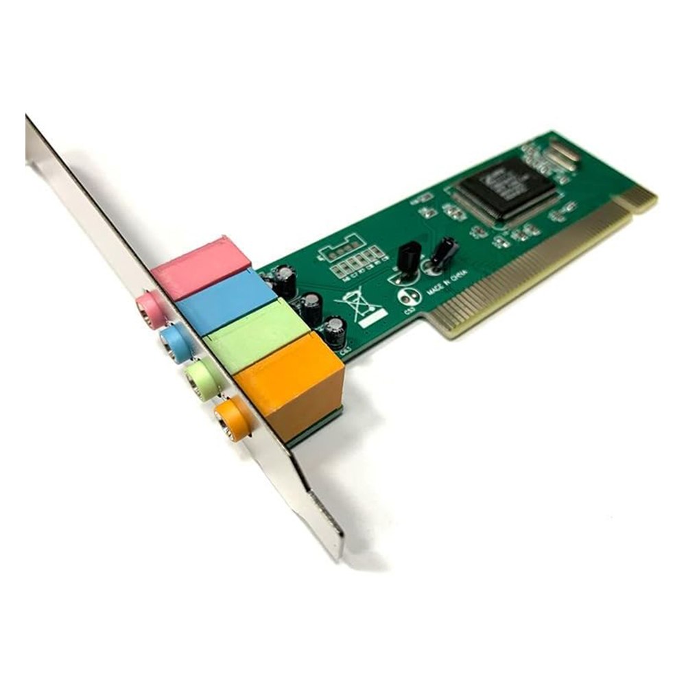 TARJETA DE SONIDO PCI CMI8738 4.1 CANALES 32 BITS JACK 3.5MM MIC LINE SPK1 SPK2 CON DRIVER CD – SANTOFA ELECTRONICS S2261 - 2