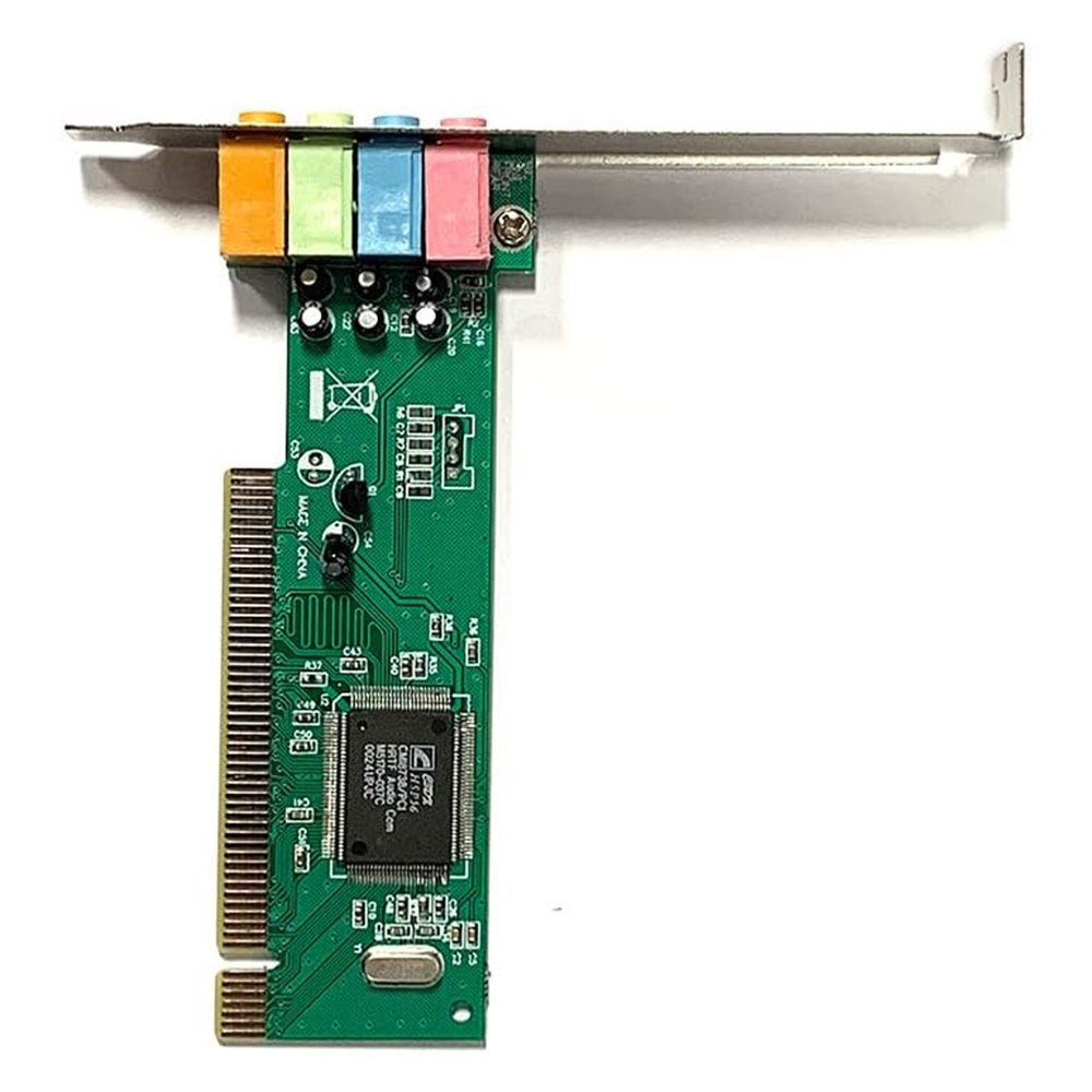 TARJETA DE SONIDO PCI CMI8738 4.1 CANALES 32 BITS JACK 3.5MM MIC LINE SPK1 SPK2 CON DRIVER CD – SANTOFA ELECTRONICS S2261 - 4