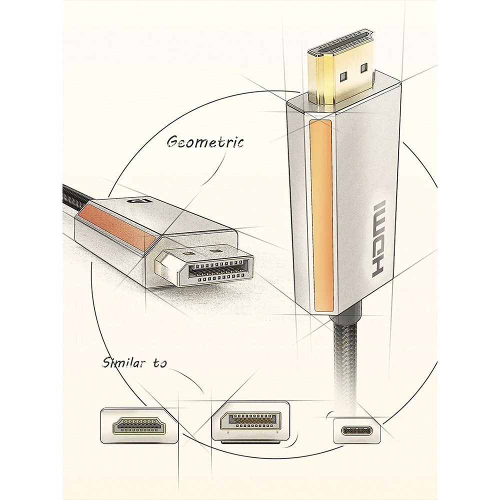 ADAPTADOR USB-C A HDMI 2.1 CABLETIME 8K 60HZ 4K 120HZ VMM7100 CP15A SANTOFA ELECTRONICS S2270 - 3