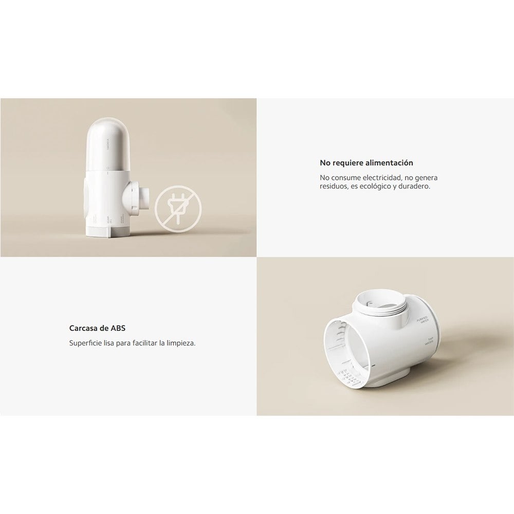 PURIFICADOR DE AGUA PARA GRIFO XIAOMI FAUCET WATER PURIFIER FILTRACIÓN 5 ETAPAS 3 MODOS 4 FILTROS SANTOFA ELECTRONICS S2291 - 6